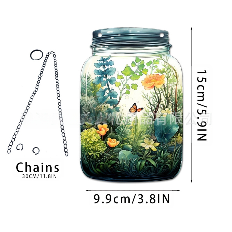 Akrilno staklo privjesak s motivom vile-elf za kućnu dekoraciju; zidno viseći; mogućnost otiska loga; tisak na površini