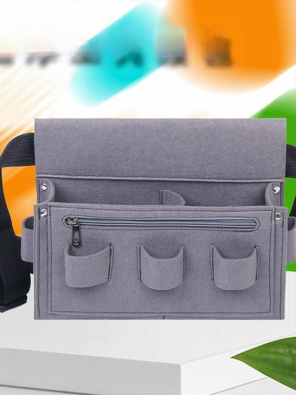 Unisex φελτ ζώνη μέσης για εργασία – Διαπνέουσα, ανθεκτική, μονόχρωμη εργαλειοθήκη