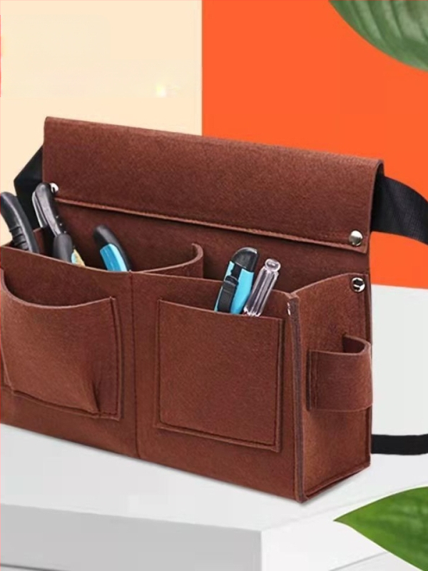 Unisex φελτ ζώνη μέσης για εργασία – Διαπνέουσα, ανθεκτική, μονόχρωμη εργαλειοθήκη