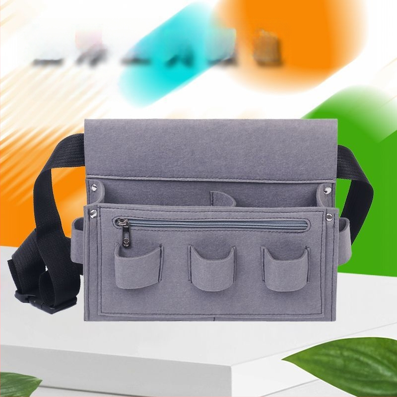 Unisex φελτ ζώνη μέσης για εργασία – Διαπνέουσα, ανθεκτική, μονόχρωμη εργαλειοθήκη