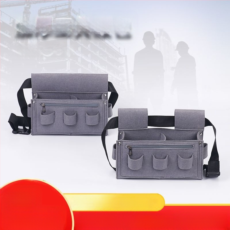 Unisex φελτ ζώνη μέσης για εργασία – Διαπνέουσα, ανθεκτική, μονόχρωμη εργαλειοθήκη