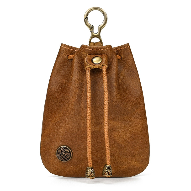 Унисекс мини кожена чанта в японски стил NC0004: естествена кожа, първи слой телешка кожа, ултралека, водоустойчива