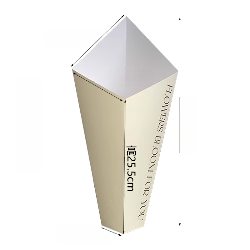 Gėlių įpakavimo rinkinys iš balto kartono su vidiniu įpakavimu, Yiwu kilmė, modelis P