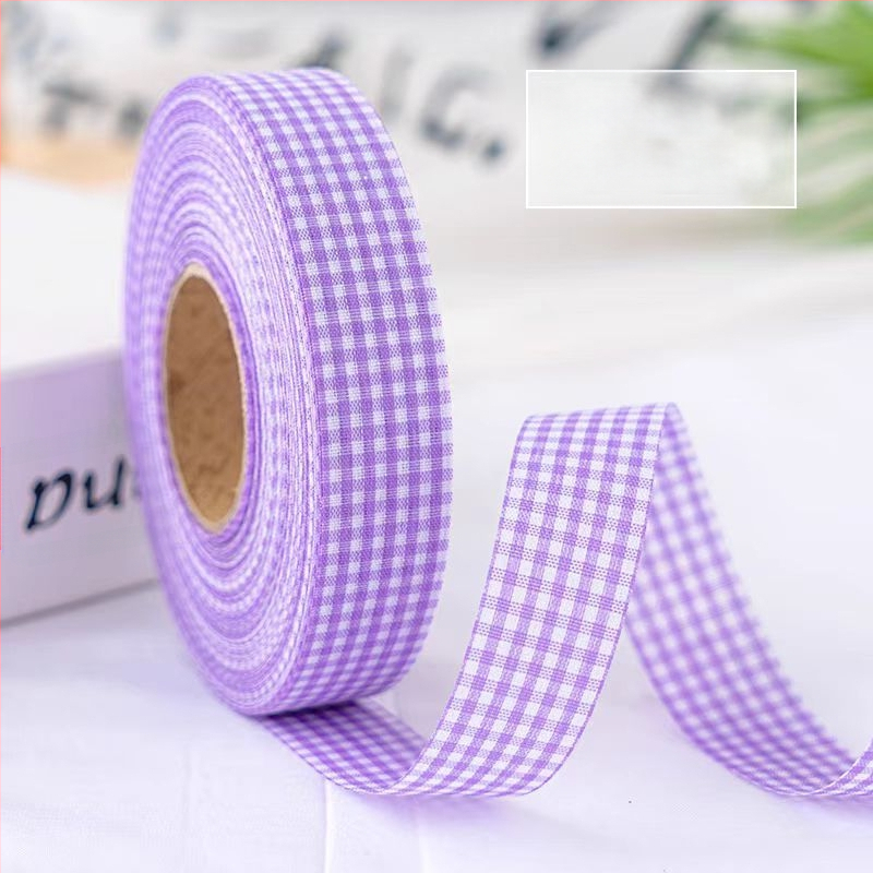 Κορδέλα δώρων με καρό μοτίβο, πολυεστέρας; Μάρκα: One Horizontal and One Vertical; Εφαρμογές: συσκευασία δώρων, ανθοδέσεις, γάμοι, αξεσουάρ μαλλιών, ρούχα