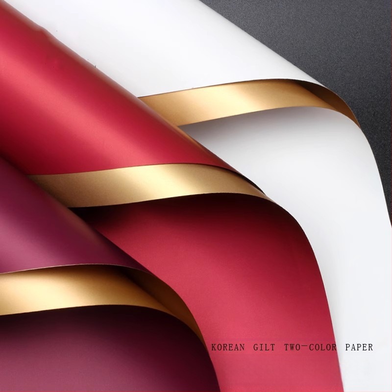 Šviežių gėlių puokštės įvyniojimui popierius – dvipusis matinės plėvelės popierius, prekės tipas: Spot, 20 vnt. pakuotėje, paklaida ±1 cm