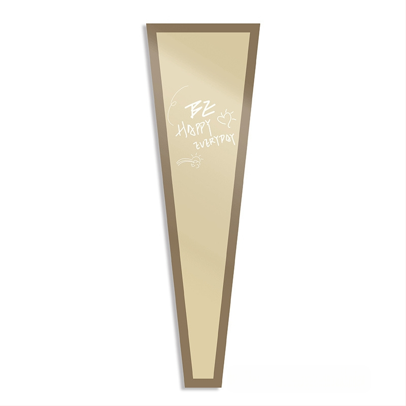 Kraft popieriaus žiedlapių puokštės įpakavimo maišelis, atsparus vandeniui, rašalo spausdinimas, opp pakuotė