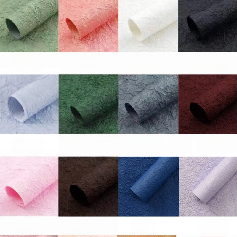 Rankų darbo akmeninės tekstūros įvyniojimo popierius, 5 lapai pakuotėje