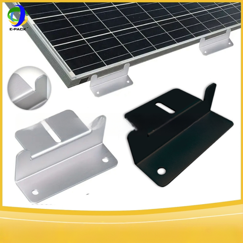 E-Pack Z laikiklis saulės skydeliams – aliuminio lydinys, didieji ir mazie Z laikikliai, komplektuose po 4 ar 8