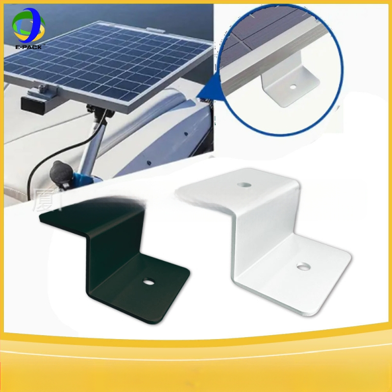 E-Pack Z laikiklis saulės skydeliams – aliuminio lydinys, didieji ir mazie Z laikikliai, komplektuose po 4 ar 8