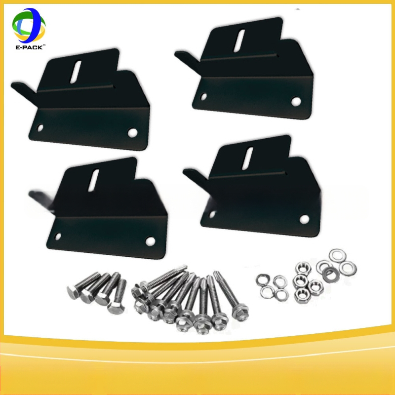 E-Pack Z laikiklis saulės skydeliams – aliuminio lydinys, didieji ir mazie Z laikikliai, komplektuose po 4 ar 8