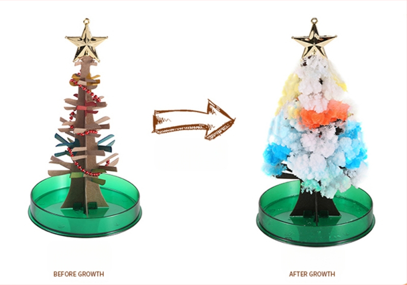 DIY Copac înflorit din hârtie — jucărie educațională științifică, din hârtie, fără electricitate, pentru 7–14 ani, educație biologico-chimică