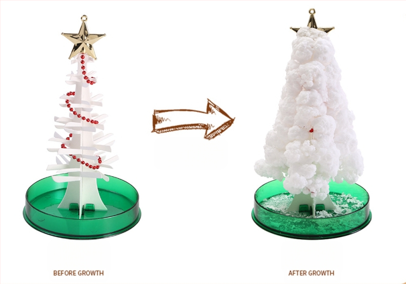 DIY Copac înflorit din hârtie — jucărie educațională științifică, din hârtie, fără electricitate, pentru 7–14 ani, educație biologico-chimică