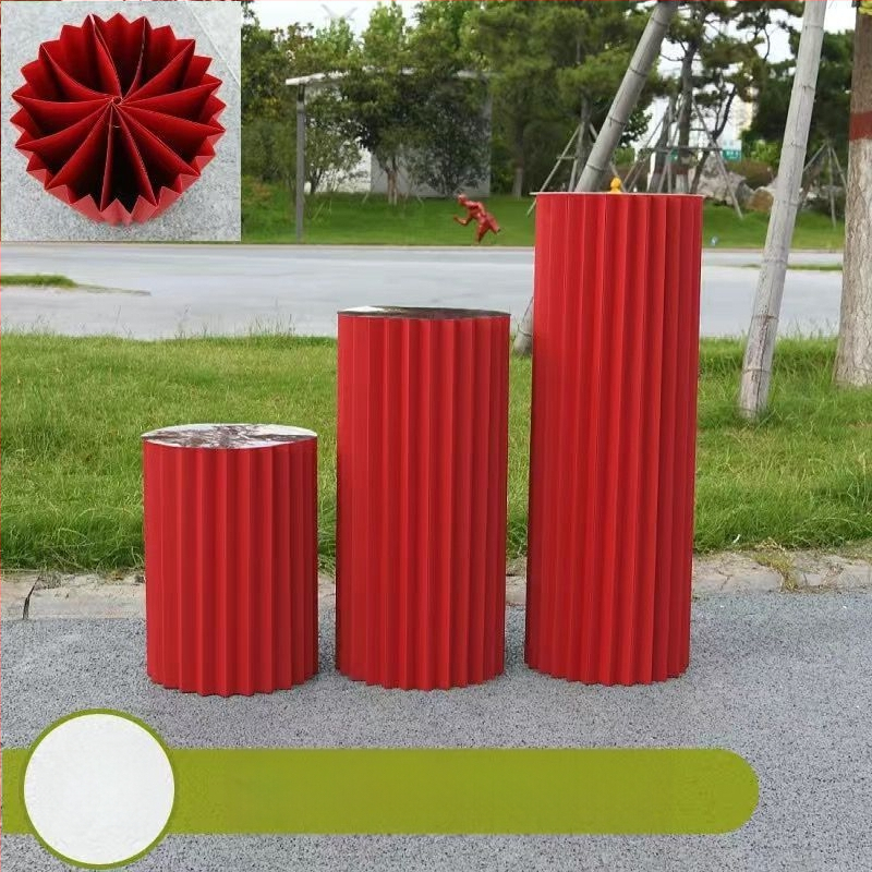 Vestuvinė sulankstoma popierinė kolona desertiniam stalui