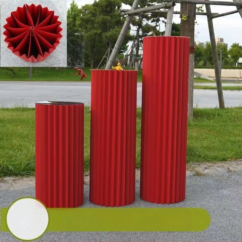 Vestuvinė sulankstoma popierinė kolona desertiniam stalui