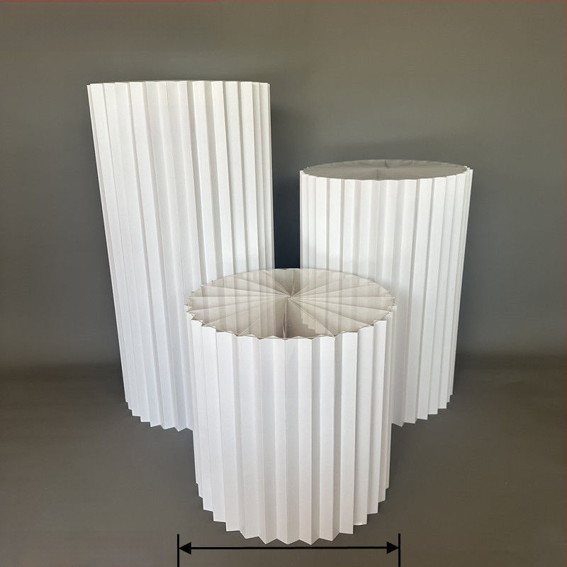 Vestuvinė sulankstoma popierinė kolona desertiniam stalui