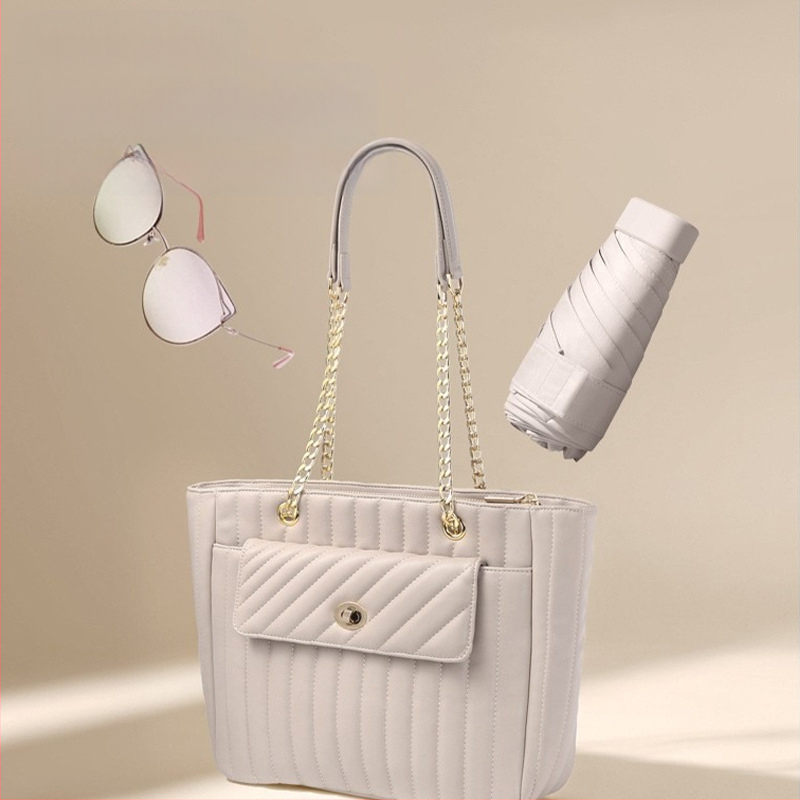 South Joe ultralengvas šešių skėtis moterims su diržu | rankinis atidarymas, aliuminio rėmas, 210T audinys, UPF>50, kompaktiškas kišeninis dizainas