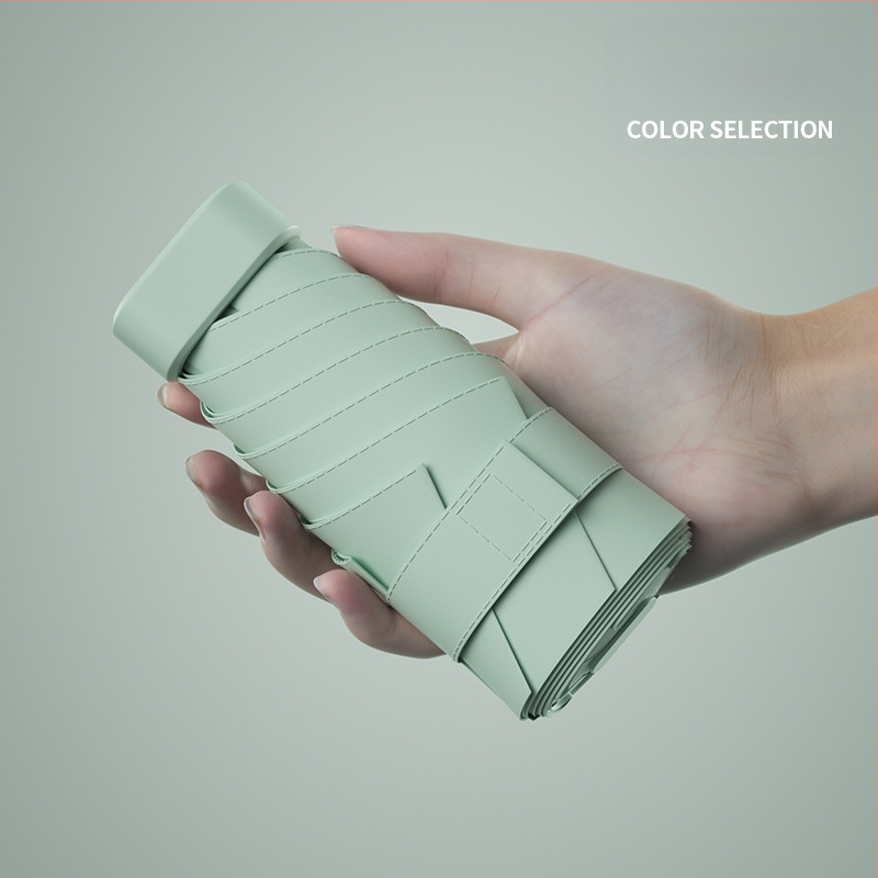 South Joe ultralengvas šešių skėtis moterims su diržu | rankinis atidarymas, aliuminio rėmas, 210T audinys, UPF>50, kompaktiškas kišeninis dizainas