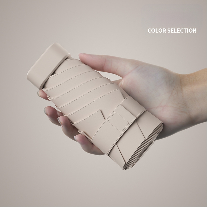 South Joe ultralengvas šešių skėtis moterims su diržu | rankinis atidarymas, aliuminio rėmas, 210T audinys, UPF>50, kompaktiškas kišeninis dizainas