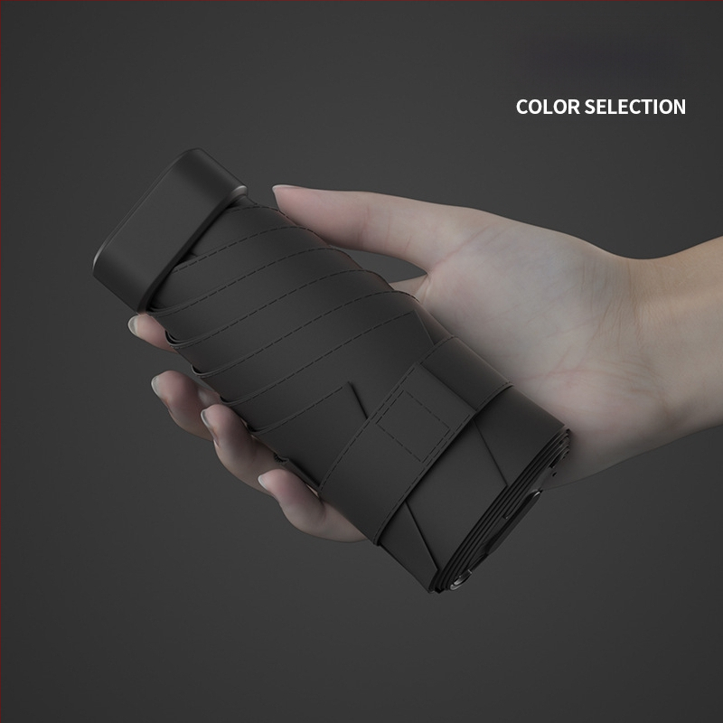 South Joe ultralengvas šešių skėtis moterims su diržu | rankinis atidarymas, aliuminio rėmas, 210T audinys, UPF>50, kompaktiškas kišeninis dizainas