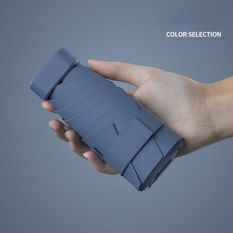 South Joe ultralengvas šešių skėtis moterims su diržu | rankinis atidarymas, aliuminio rėmas, 210T audinys, UPF>50, kompaktiškas kišeninis dizainas