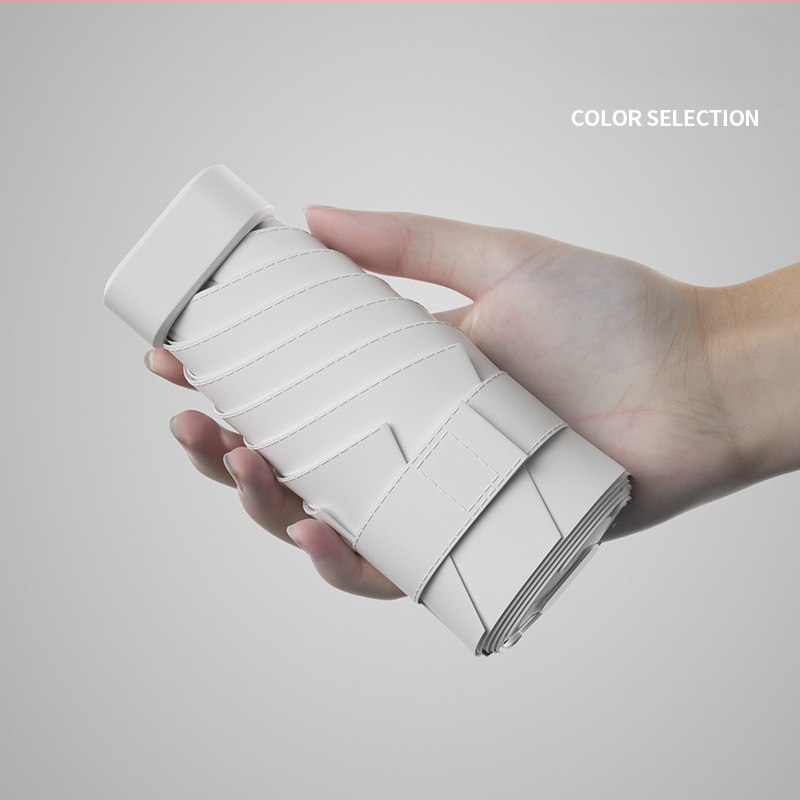 South Joe ultralengvas šešių skėtis moterims su diržu | rankinis atidarymas, aliuminio rėmas, 210T audinys, UPF>50, kompaktiškas kišeninis dizainas