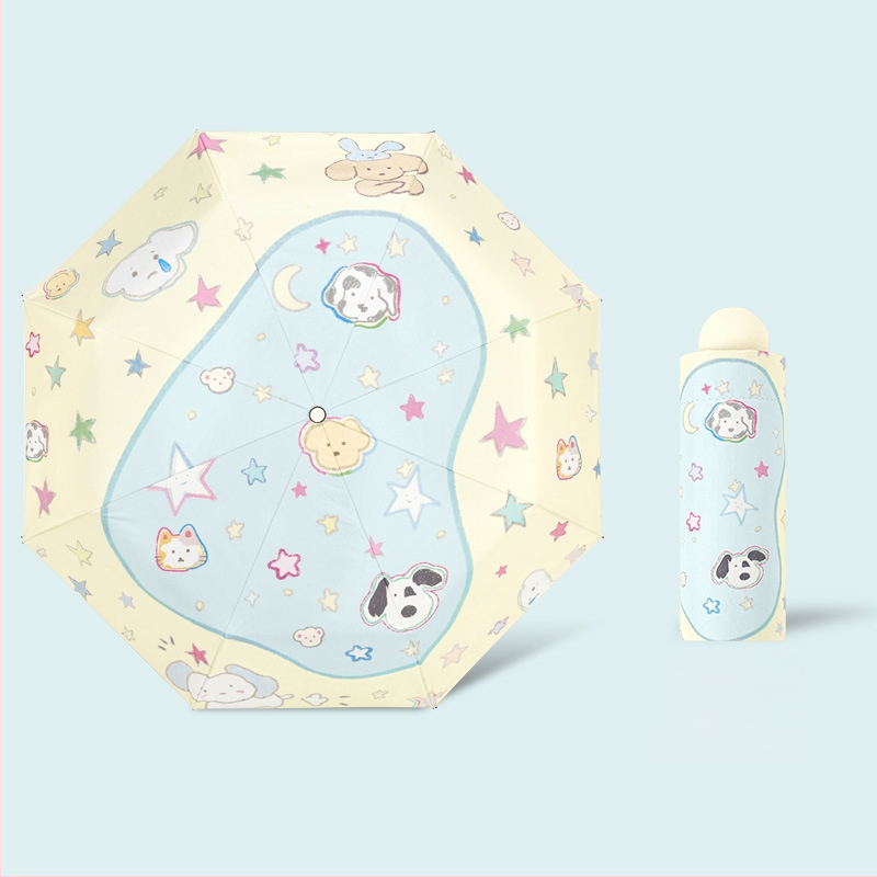 Ομπρέλα ήλίου με σκελετό από σίδηρο 8 ραβδών, ξύλινο άξονα και λαβή, κάλυμμα πολυεστέρα 190T, UPF50+, χειροκίνητο άνοιγμα/κλείσιμο