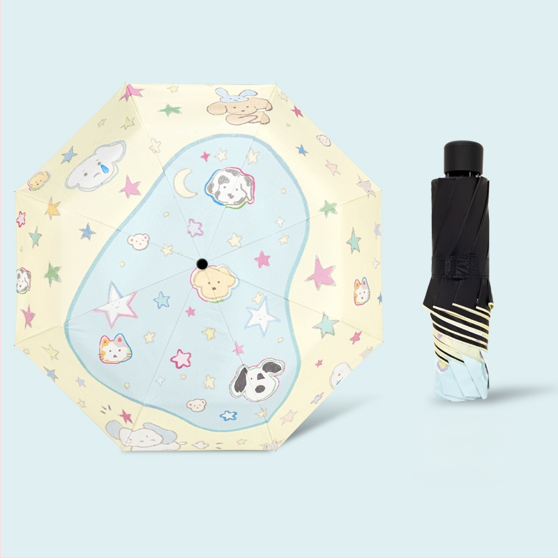 Ομπρέλα ήλίου με σκελετό από σίδηρο 8 ραβδών, ξύλινο άξονα και λαβή, κάλυμμα πολυεστέρα 190T, UPF50+, χειροκίνητο άνοιγμα/κλείσιμο