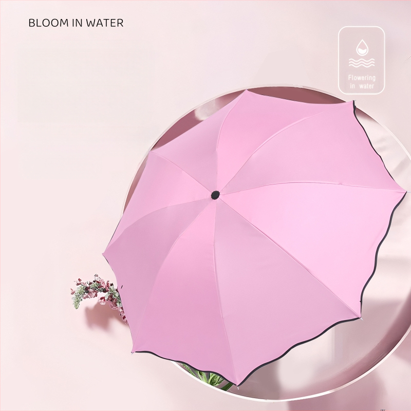 Rankinis sulankstomas skėtis su UV apsauga UPF>40, 8 ribų plieno rėmas, 190T audinys, logotipo pritaikymas