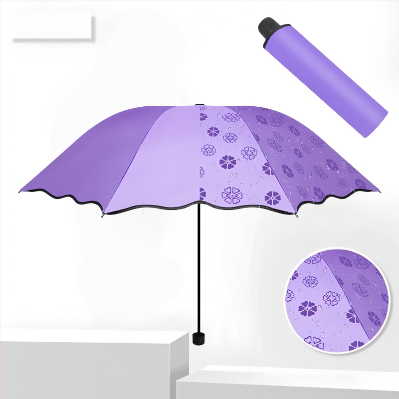 Rankinis sulankstomas skėtis su UV apsauga UPF>40, 8 ribų plieno rėmas, 190T audinys, logotipo pritaikymas