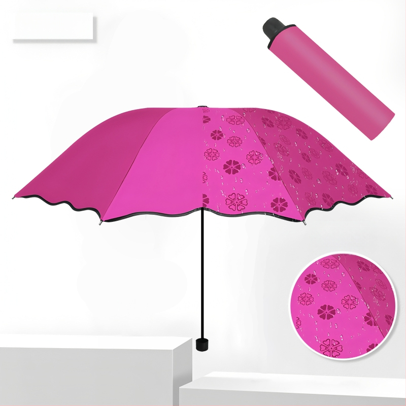 Rankinis sulankstomas skėtis su UV apsauga UPF>40, 8 ribų plieno rėmas, 190T audinys, logotipo pritaikymas