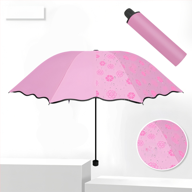 Rankinis sulankstomas skėtis su UV apsauga UPF>40, 8 ribų plieno rėmas, 190T audinys, logotipo pritaikymas