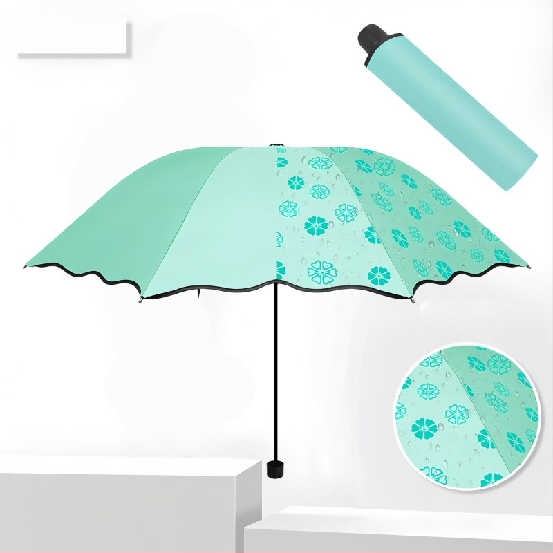 Rankinis sulankstomas skėtis su UV apsauga UPF>40, 8 ribų plieno rėmas, 190T audinys, logotipo pritaikymas