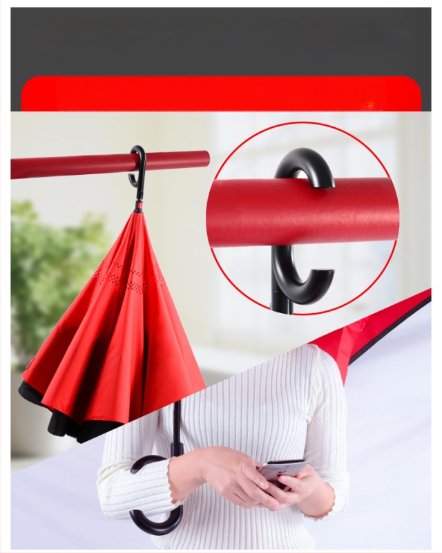 Rain Time dubulti slāņu reversais lietussargs ar automātisku atvēršanu, 16 stieņi, audums 210T, UPF >50