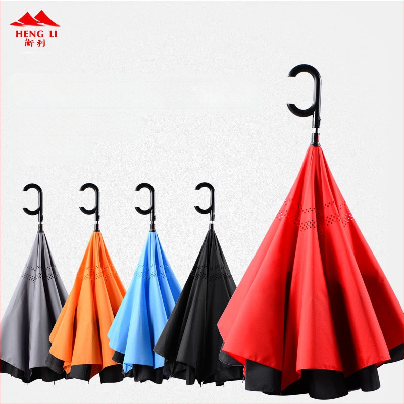 Rain Time dubulti slāņu reversais lietussargs ar automātisku atvēršanu, 16 stieņi, audums 210T, UPF >50