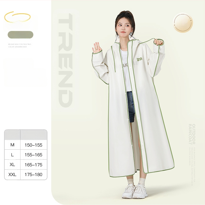 Πόντσο βροχής πεζοπορίας, EVA ύφασμα, ενήλικας, ένα άτομο, 322 γρ