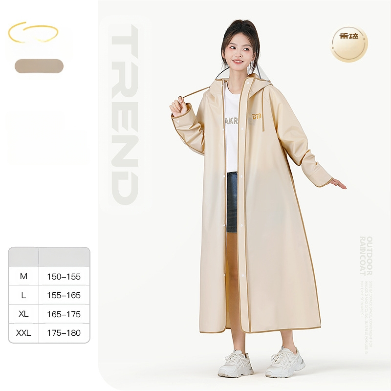 Πόντσο βροχής πεζοπορίας, EVA ύφασμα, ενήλικας, ένα άτομο, 322 γρ