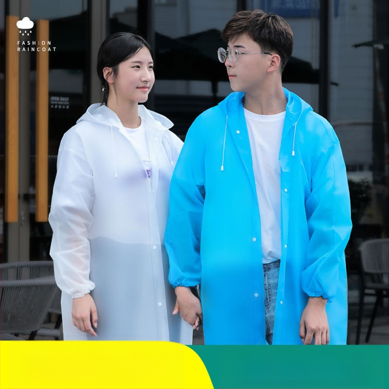 Rain Age EVA αδιάβροχο poncho για ενήλικες – ένα κομμάτι, EVA ύφασμα 1.2 mm, κατάλληλο για πεζοπορίες, με εκτυπωμένο λογότυπο, προσαρμογή