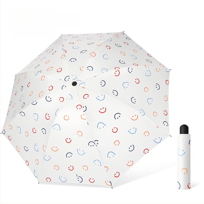 Skėtis - dvigubo naudojimo saulės ir lietaus, vinilinė medžiaga, 8 skersiniai geležiniai rėmai, rankinis atidarymas uždarymas, UPF > 40