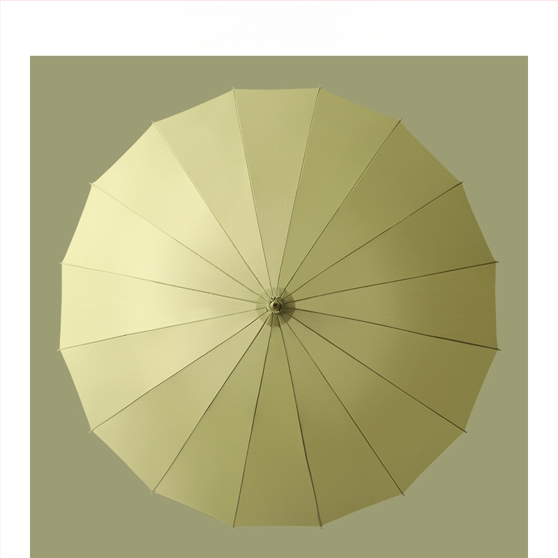 Ομπρέλα με μακριά λαβή, 16 μεταλλικές βέργες, ανθεκτική στον άνεμο, ύφασμα 210T, χειροκίνητο άνοιγμα