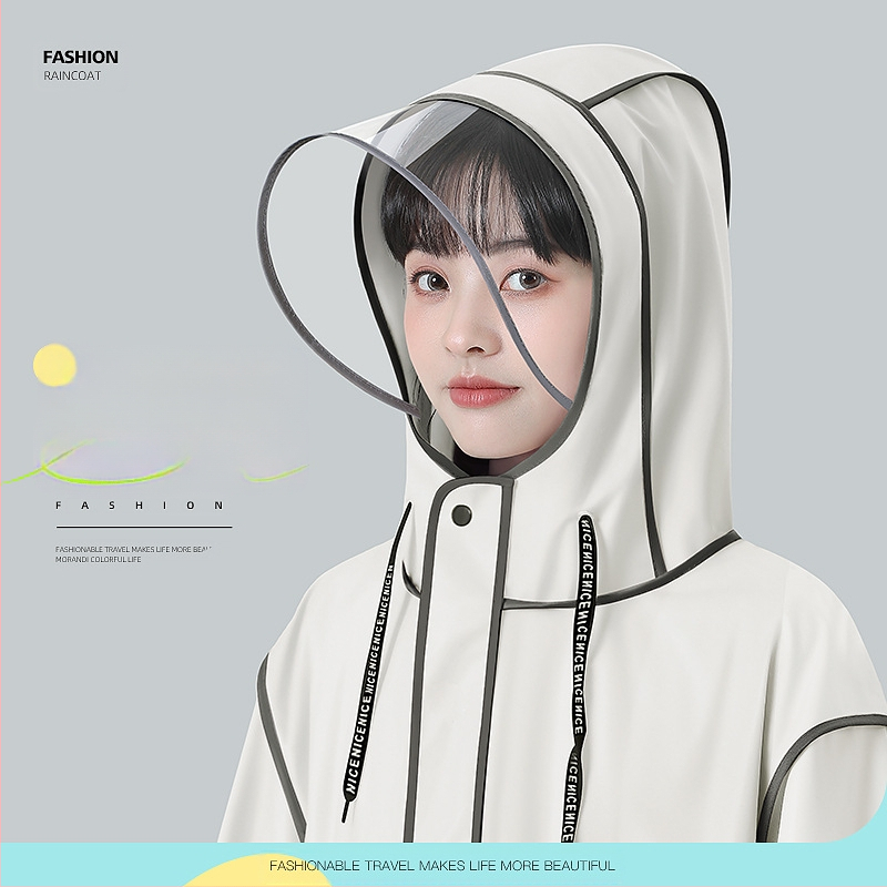 EVA lietaus pončas suaugusiems, vieno žmogaus žygio pončas, apie 350 g