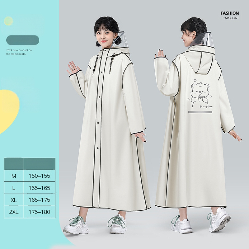 EVA lietaus pončas suaugusiems, vieno žmogaus žygio pončas, apie 350 g