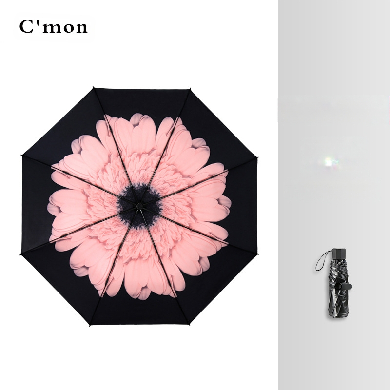 Ομπρέλα πέντε τμημάτων, ultra-light, συμπαγής, με UV προστασία UPF50+ για ήλιο και βροχή