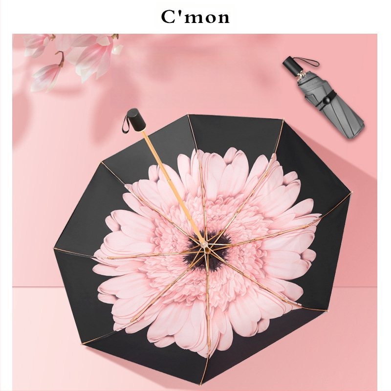 Ομπρέλα πέντε τμημάτων, ultra-light, συμπαγής, με UV προστασία UPF50+ για ήλιο και βροχή