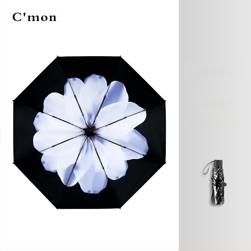 Ομπρέλα πέντε τμημάτων, ultra-light, συμπαγής, με UV προστασία UPF50+ για ήλιο και βροχή