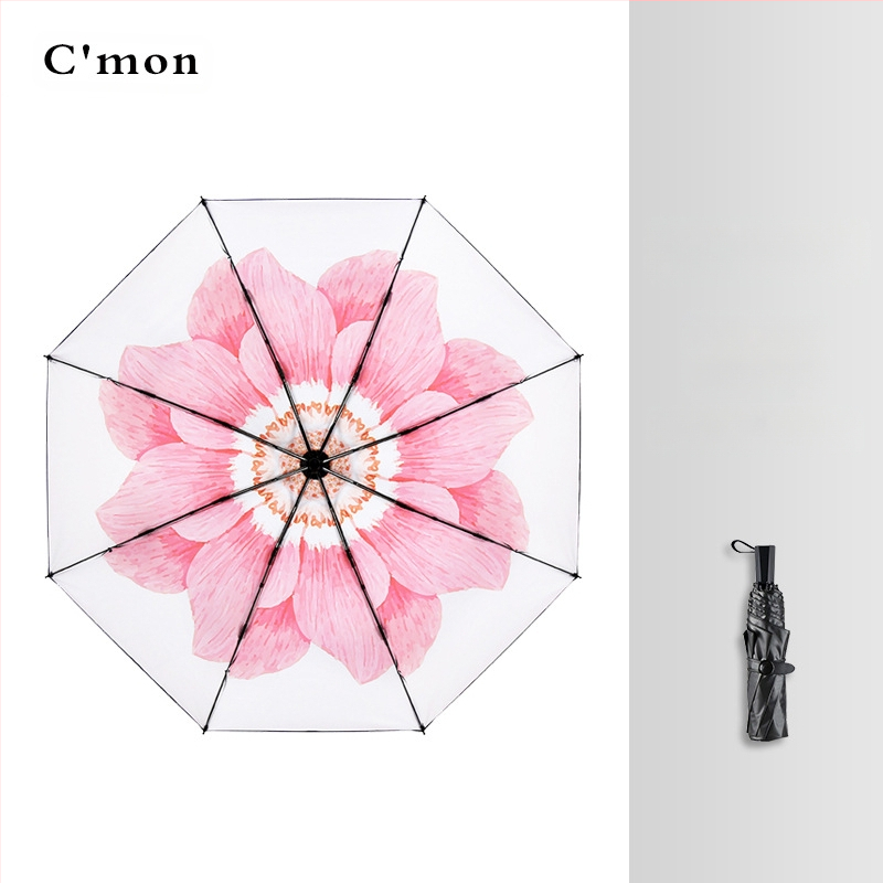 Ομπρέλα πέντε τμημάτων, ultra-light, συμπαγής, με UV προστασία UPF50+ για ήλιο και βροχή