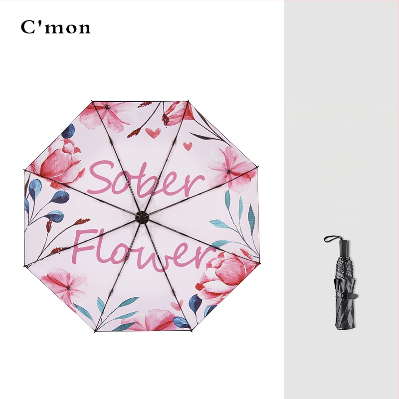 Ομπρέλα πέντε τμημάτων, ultra-light, συμπαγής, με UV προστασία UPF50+ για ήλιο και βροχή