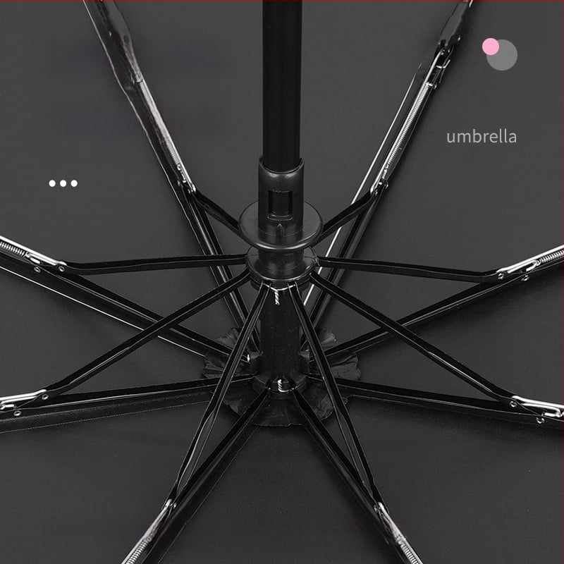 Dviejų funkcijų skėtis nuo saulės ir lietaus, animacinio stiliaus trim dalimis, 8 ribų plieno rėmas, rankinis atidarymas, UV apsauga PA+++