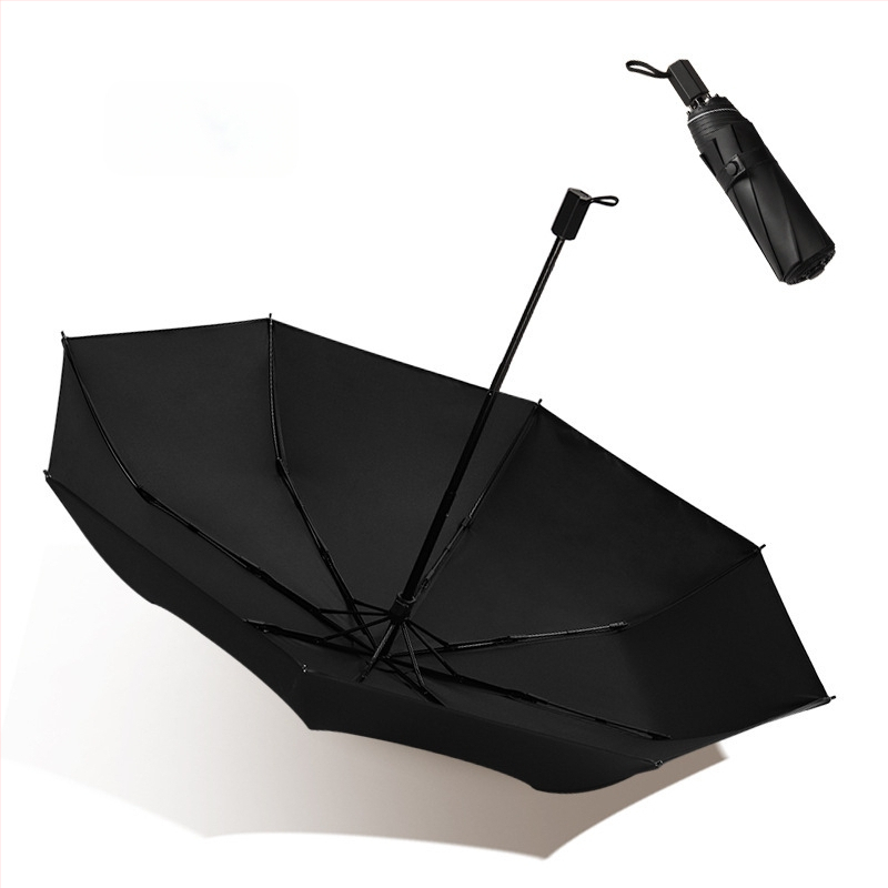 Διπλοεπίπεδη ομπρέλα ήλιου, UPF >50, ύφασμα 210T, 8 βέργες από ίνες, ατσάλινος σωλήνας, χειροκίνητο άνοιγμα