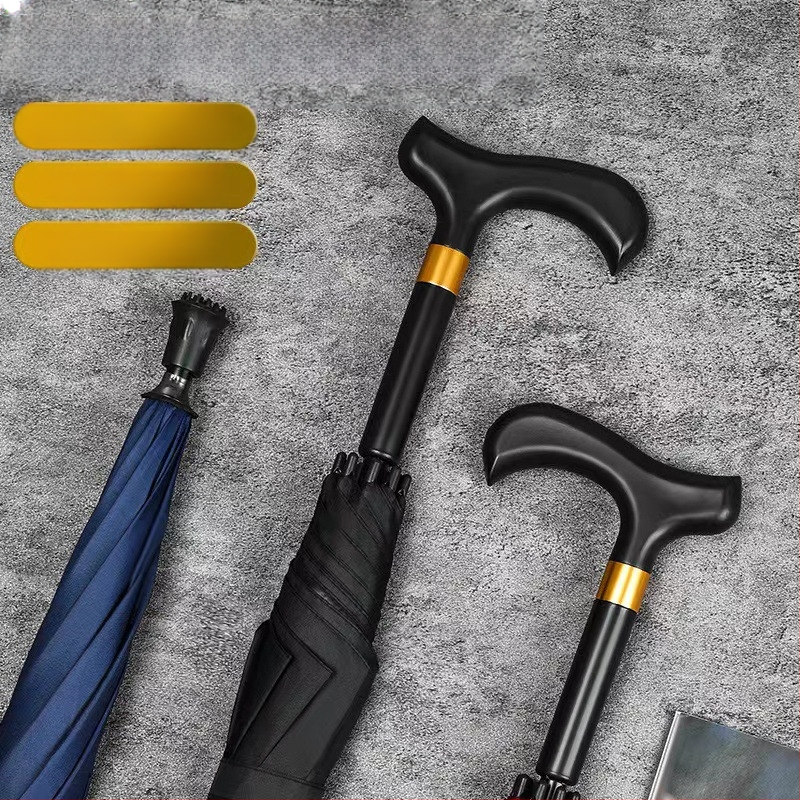 Ομπρέλα-ραβδί με μακριά λαβή για περπάτημα, σκελετός από σίδηρο με 8 ράβδες, σιδερένιος σωλήνας και λαβή, κάλυμμα 210T, UV προστασία UPF > 40