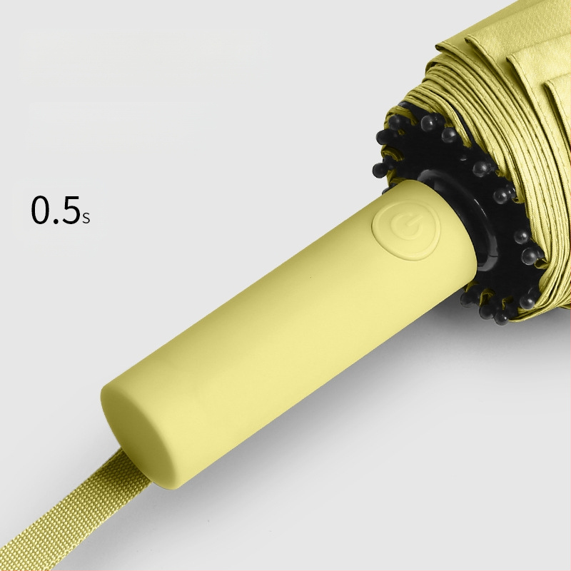 Ηλιακή ομπρέλα με σκελετό 16 ραβδών, αυτόματη έναρξη ανοίγματος, UPF > 50, μεταλλικός σωλήνας, πλαστικό χερούλι